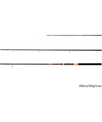 Delphin LEEDER Feeder + 2 špičky, 360cm/120g/3 díly