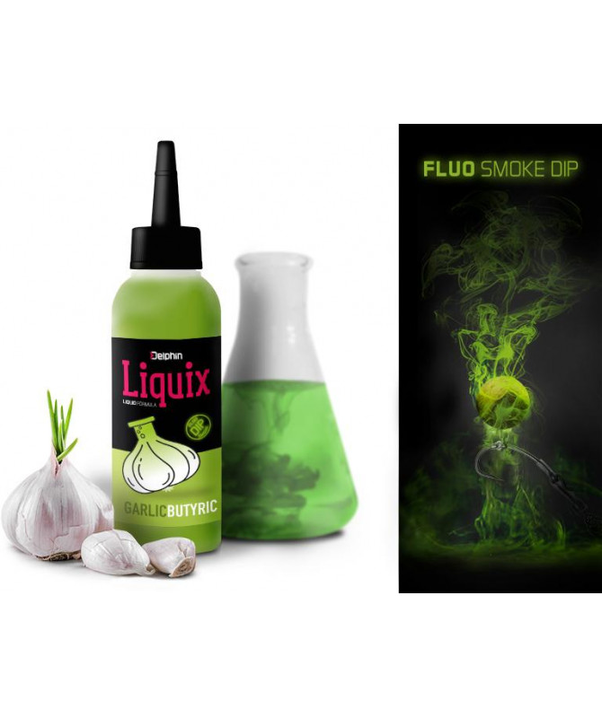 Fluo dip D SNAX LiquiX /100ml, Česnek-Butyric