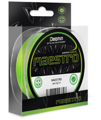 Delphin MAESTRO / fluo zelená, 0,07mm 4,5kg 150m