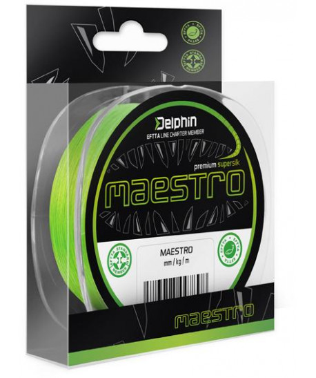 Delphin MAESTRO / fluo zelená, 0,13mm 8,0kg 150m