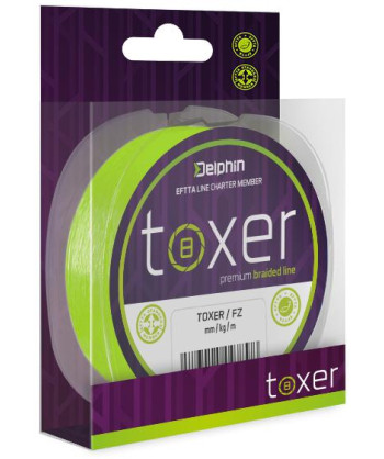 Delphin TOXER / fluo zelená, 0,12mm 5,2kg 80m