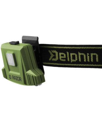 Čelová lampa Delphin RAZOR USB UC