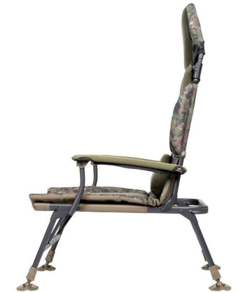 Trakker Křeslo komfortní s područkami - Levelite Camo Longback Chair