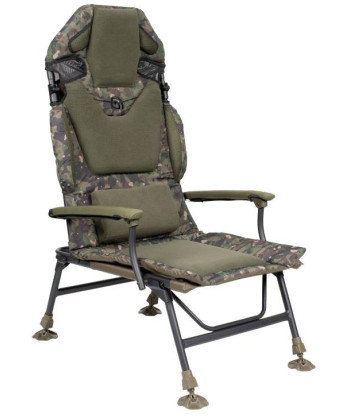 Trakker Křeslo komfortní s područkami - Levelite Camo Longback Chair