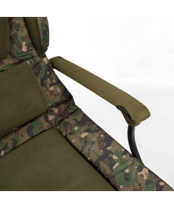 Trakker Křeslo komfortní s područkami - Levelite Camo Longback Chair