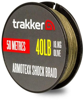 Trakker Šoková šňůra Armotexx Shock Braid 40lb, 18,1kg, 50m