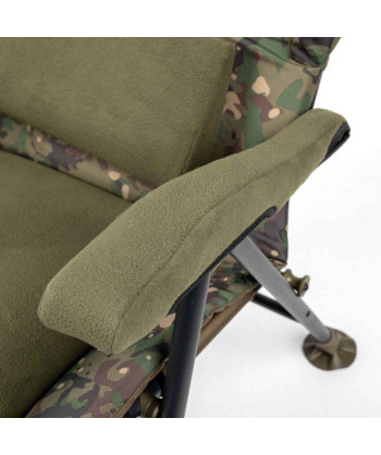 Trakker Křeslo komfortní s područkami - Levelite Camo Longback Recliner