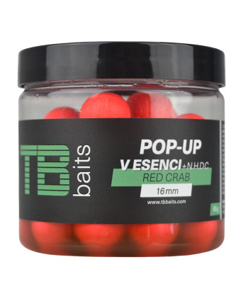 TB Baits Plovoucí Boilie Pop-Up Red Crab + NHDC 65 g 12 mm