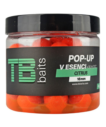 TB Baits Plovoucí Boilie Pop-Up Orange Citrus + NHDC 65 g 12 mm