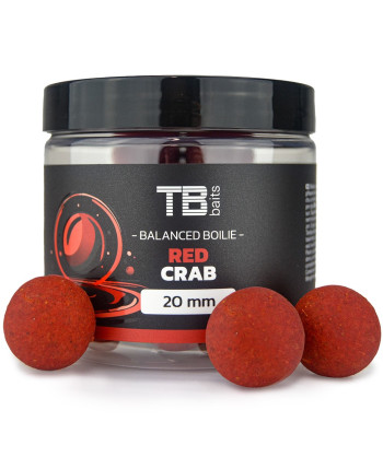 TB Baits Vyvážené Boilie Balanced + Atraktor Red Crab 100 g 20 mm