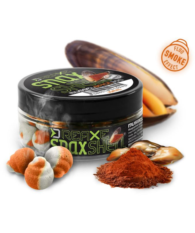 Nástraha D SNAX SHELL 10mm/30g, Mušle-Koření/wafters/rozpustné