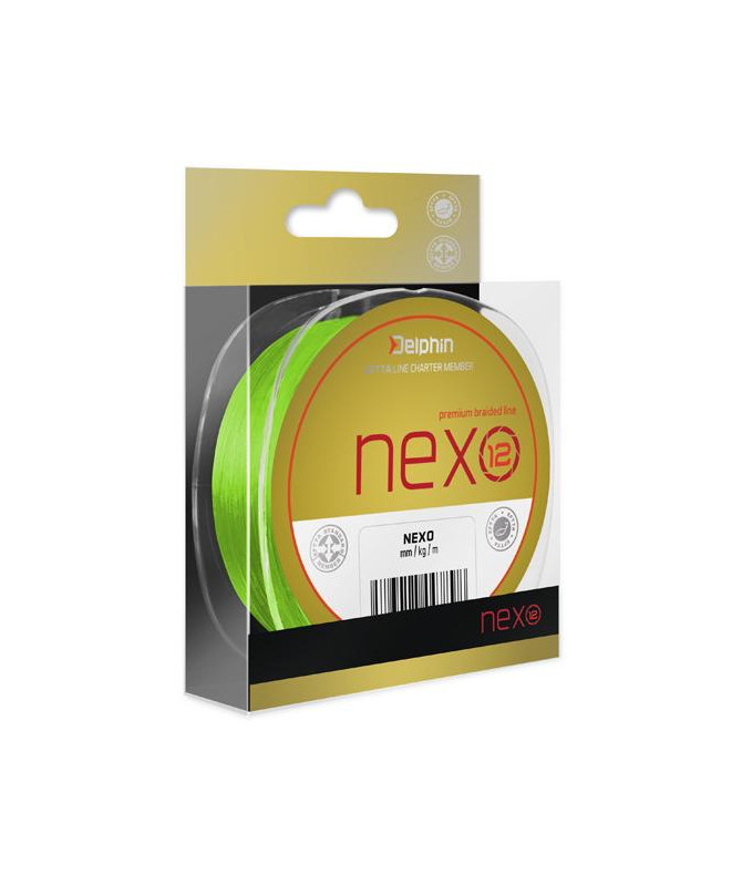 Delphin NEXO 12 / fluo zelená, 0,12mm 8,7kg 130m