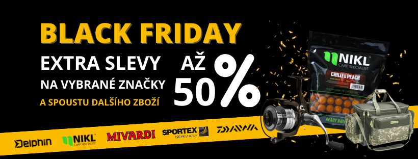 black friday rybářské potřeby